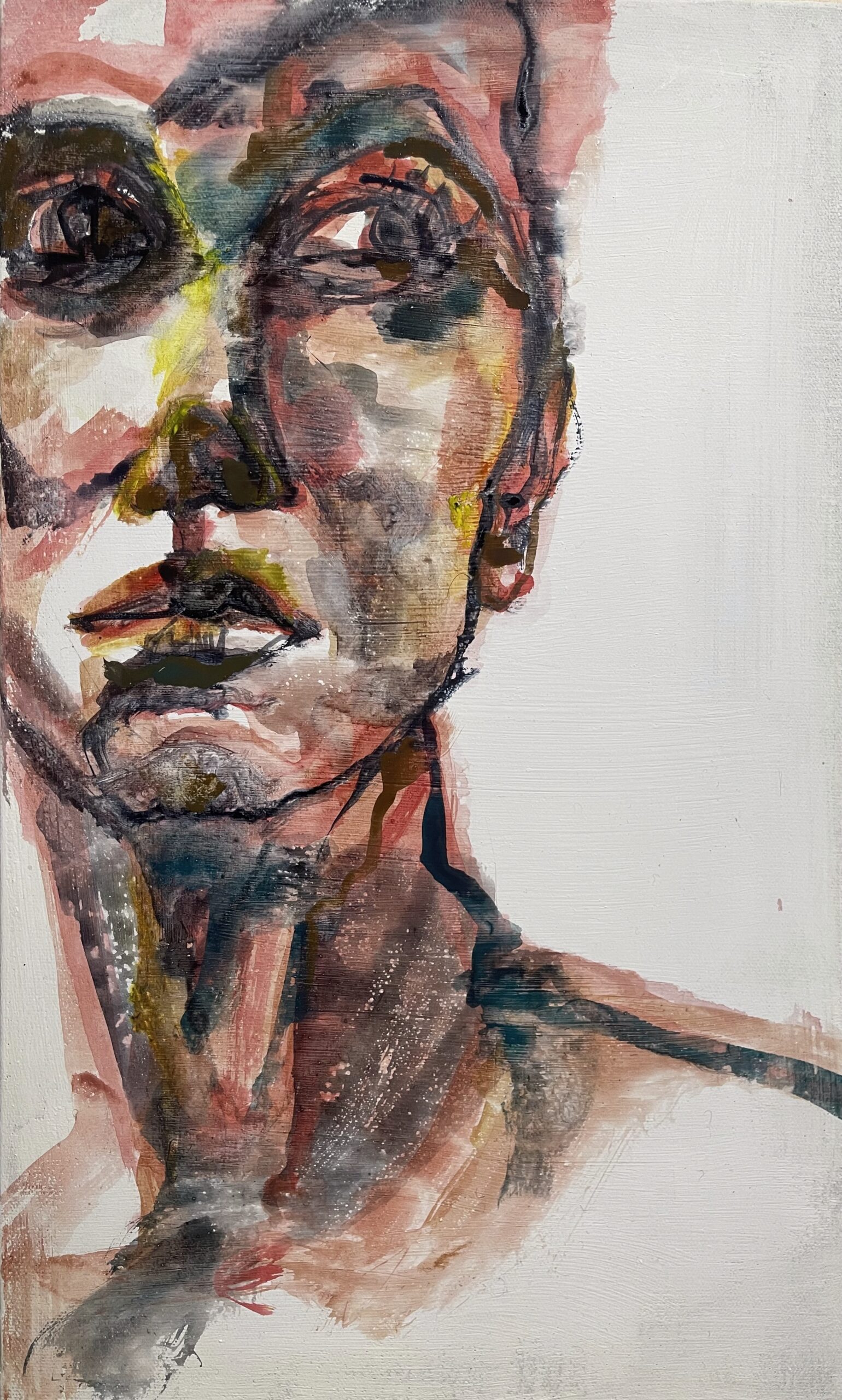 INTORNO 35X55, 13,7x21,6 inches, acquerello su TELA LABOH