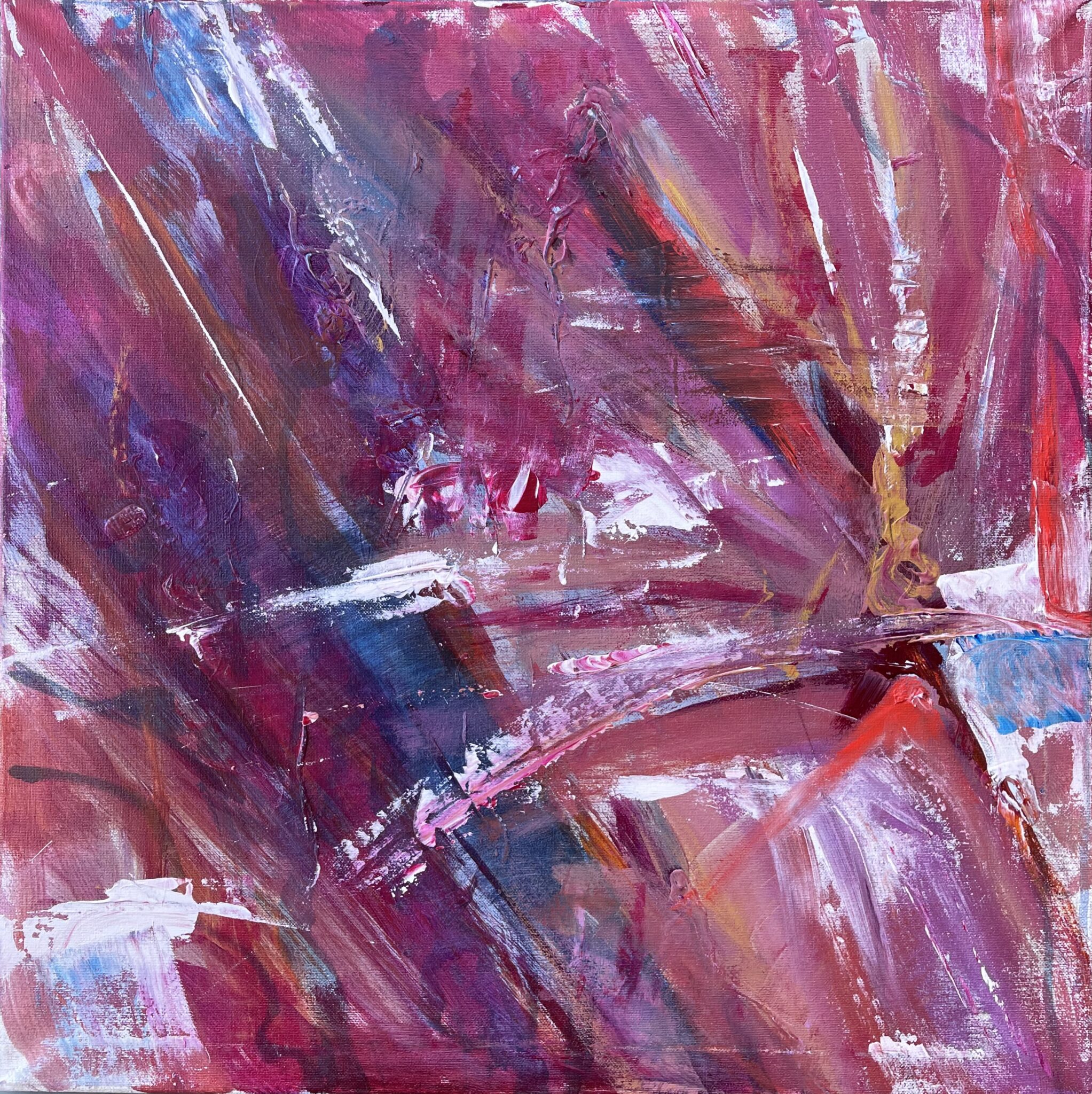 SIMPLE MINDs 60X60xm, 23,6x23,6 cm, acrilico su tela