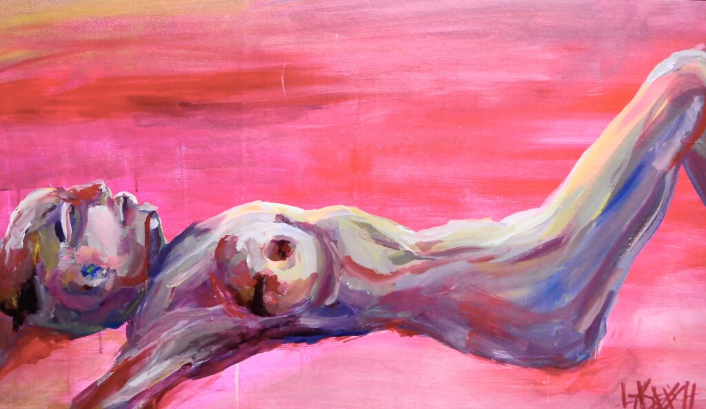METAMORPHOSIS 3 100X60 cm, 39,3x23,6 inches acrilico su tela