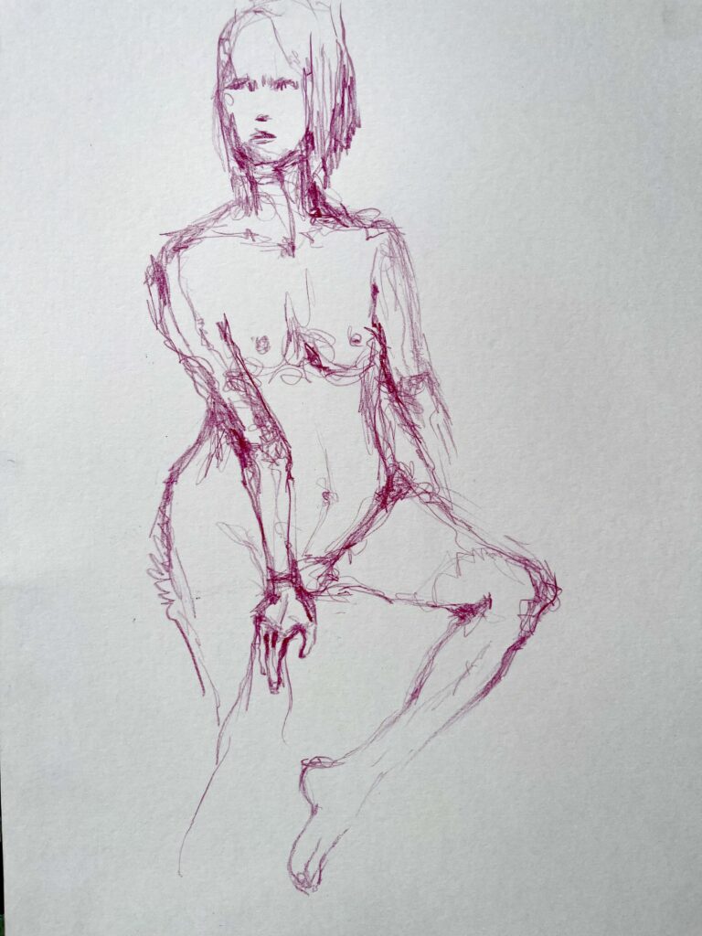 Magenta nude
